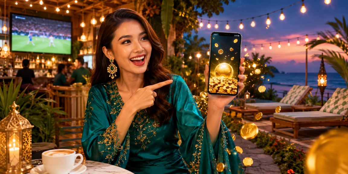 Pemain menikmati pengalaman kasino mudah alih semasa perayaan Hari Raya